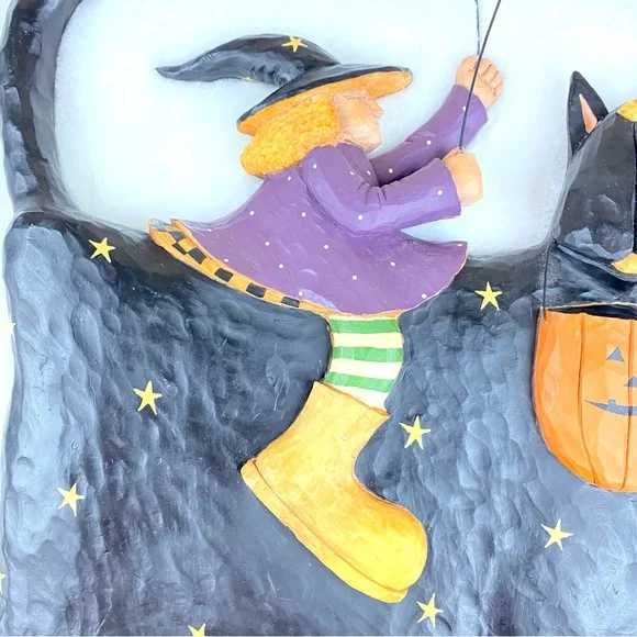 Williraye Studio “Halloween Magic” Wall Plaque #WW6024 - Picture 3 of 8